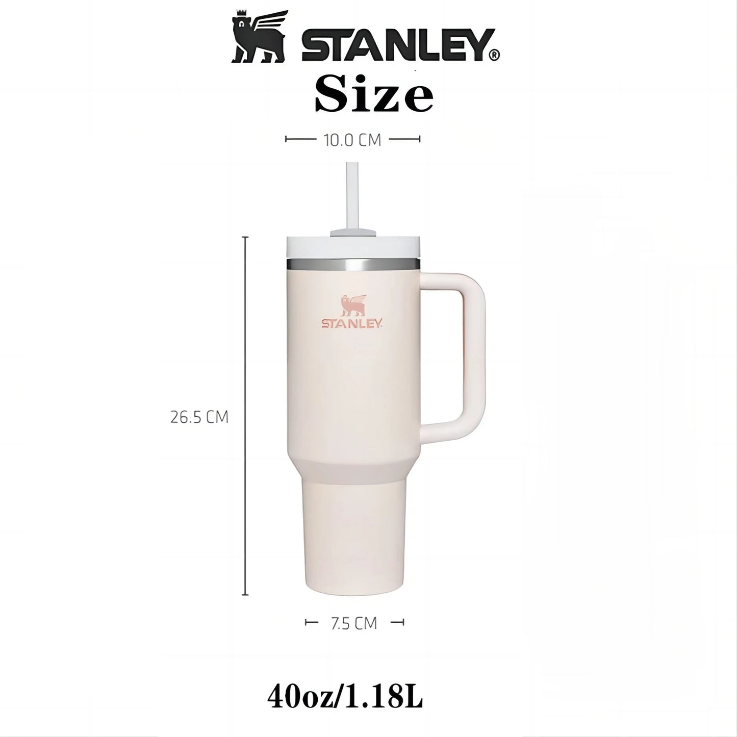 Stanley 40oz Tumbler with Handle and Straw